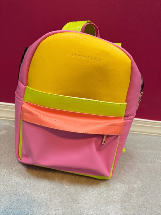 House Of Flynn Handbags - House of Flynn Cabo Camera Backpack – Neon Retro Colorblock | 90s Style